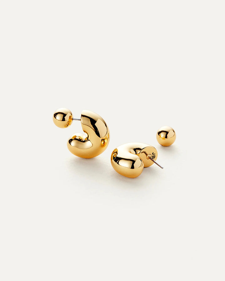 TOME HOOPS - MEDIUM Jewelry JENNY BIRD 