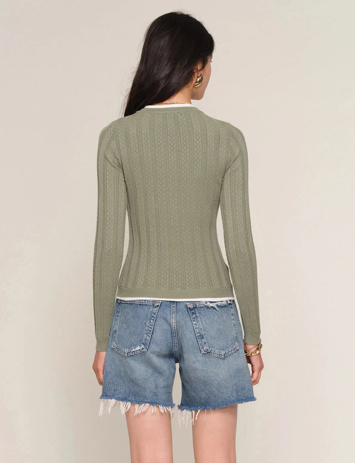 TOMMY CARDI SWEATER HEARTLOOM 