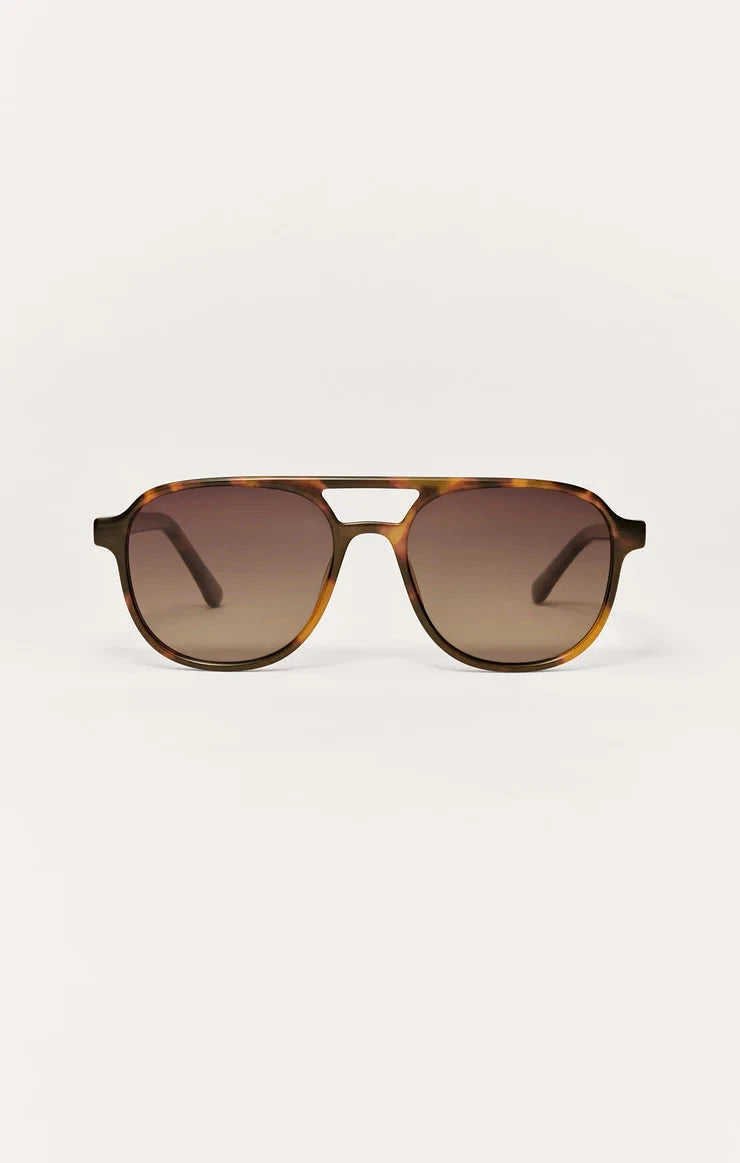 TOURIST SUNGLASSES ACCESSORIES Z SUPPLY BROWN TORT 