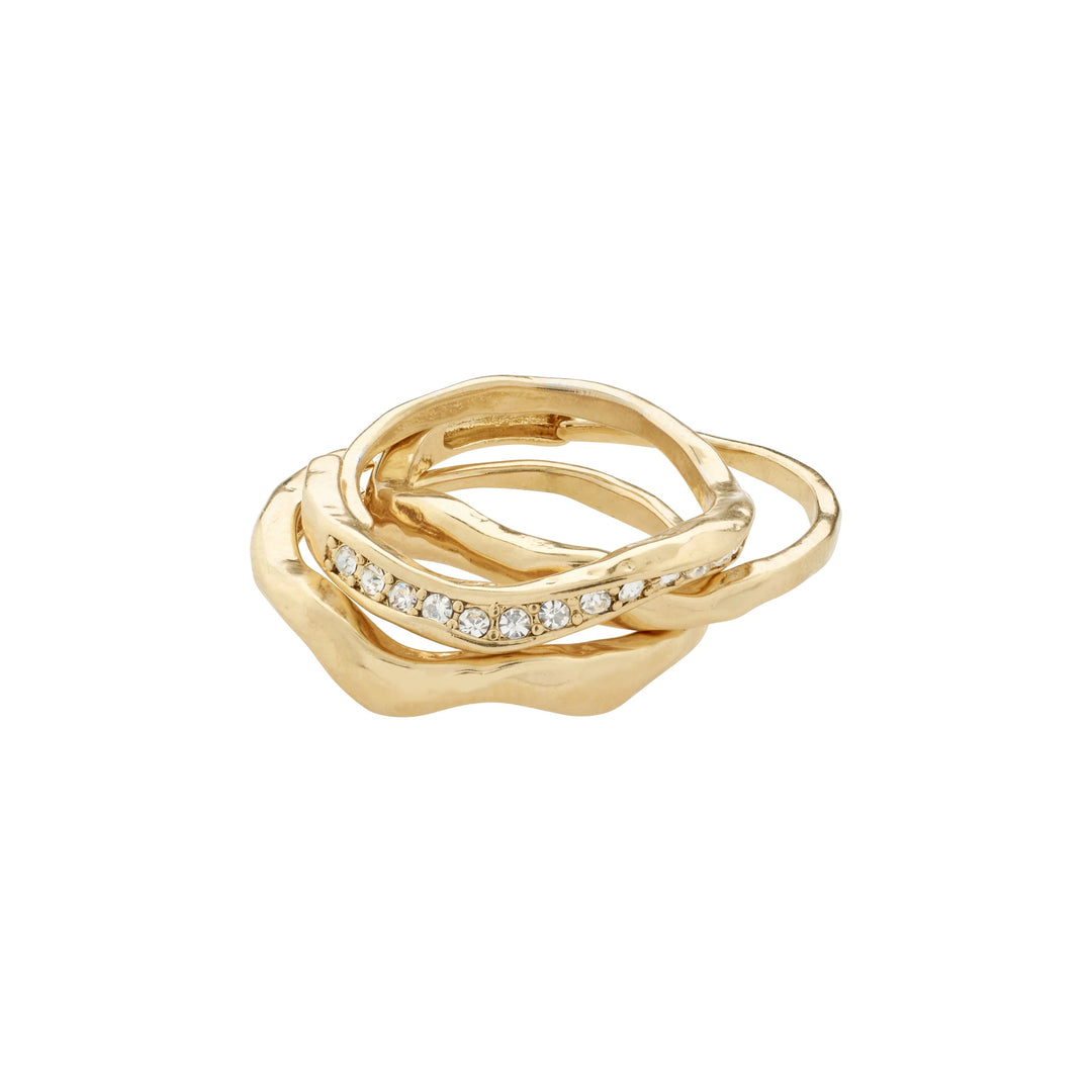 TRUE RING SET Jewelry PILGRIM GOLD PLATED 