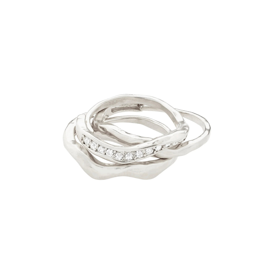 TRUE RING SET Jewelry PILGRIM SILVER PLATED 