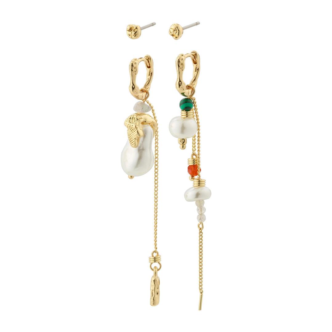 TRUST EARRINGS Jewelry PILGRIM GOLD PLATED 