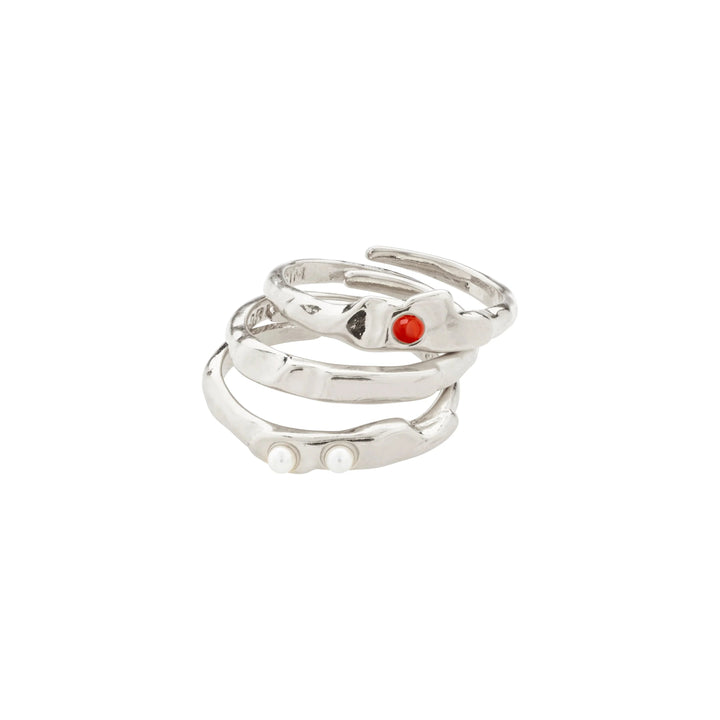TRUST RING SET Jewelry PILGRIM SILVER PLATED 