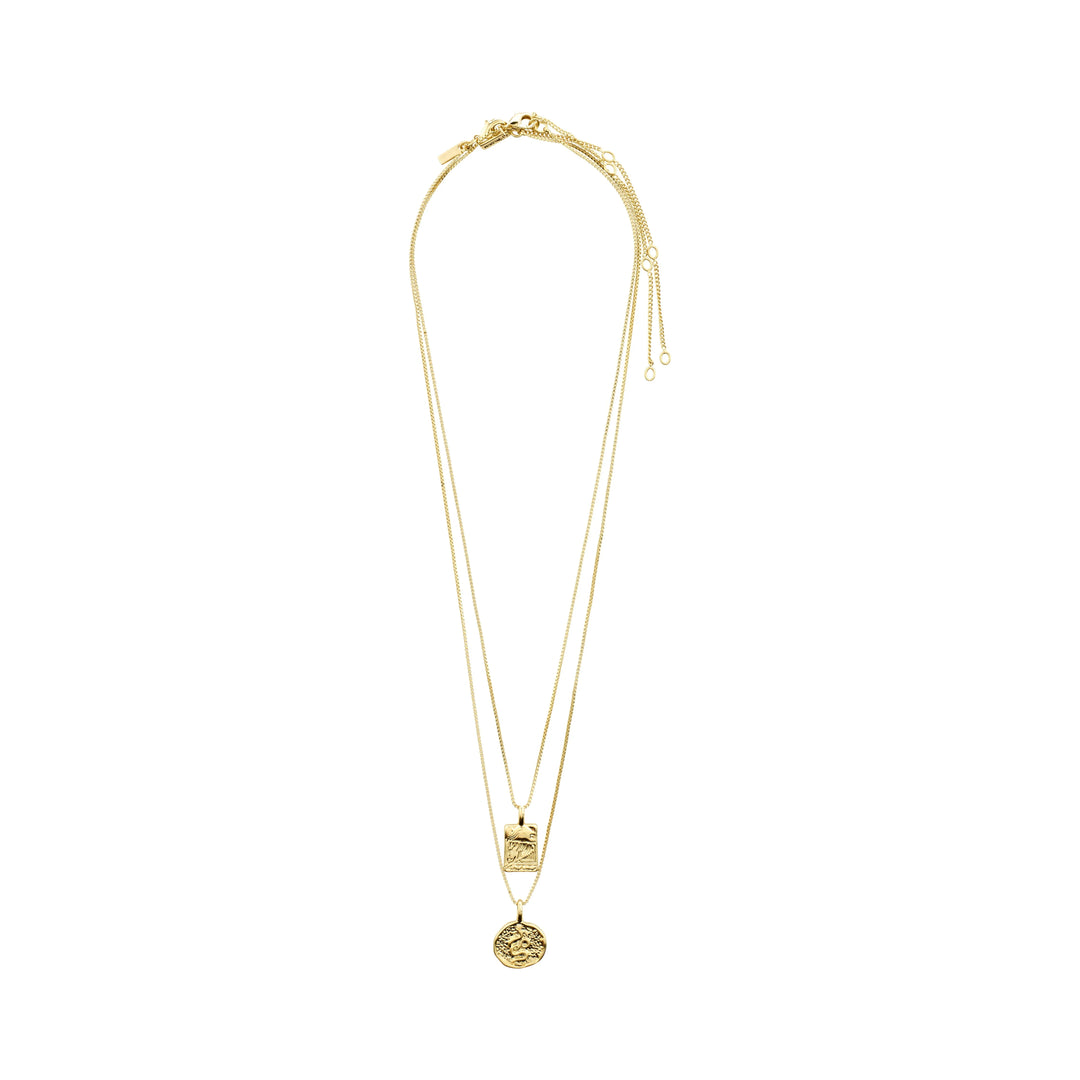 VALKYRIA 2-IN-1 NECKLACE Jewelry PILGRIM GOLD PLATED 