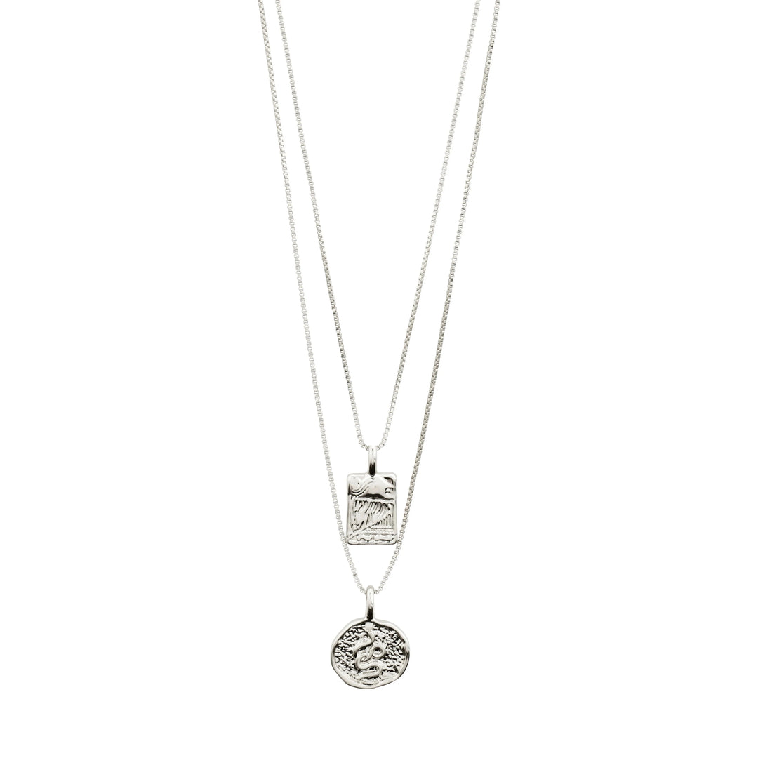 VALKYRIA 2-IN-1 NECKLACE Jewelry PILGRIM SILVER PLATED 