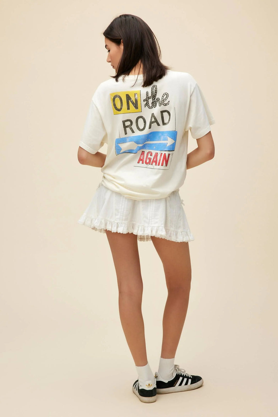 WILLIE NELSON ON THE ROAD AGAIN BOYFRIEND TEE T-Shirt DAYDREAMER 