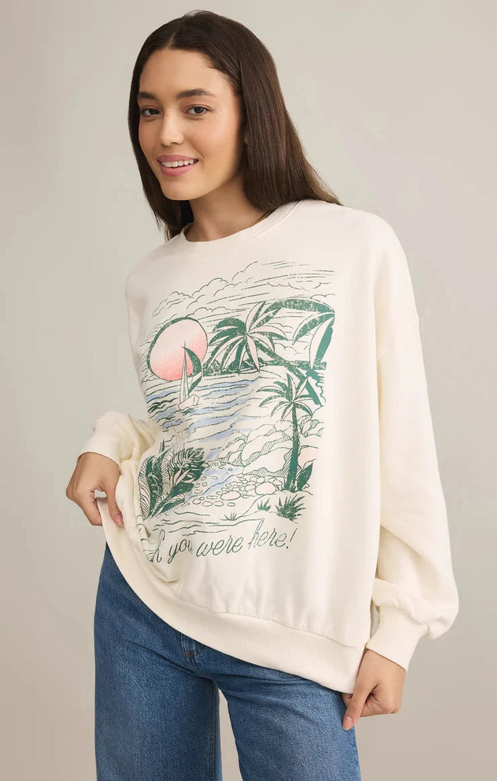 WISHES SUNDAY SWEATSHIRT SWEATER Z SUPPLY 