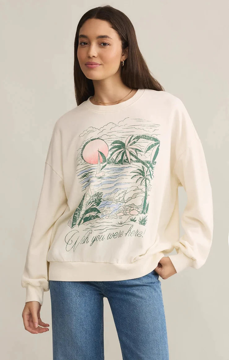 WISHES SUNDAY SWEATSHIRT SWEATER Z SUPPLY 