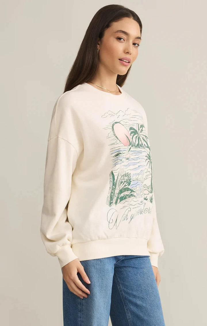 WISHES SUNDAY SWEATSHIRT SWEATER Z SUPPLY 