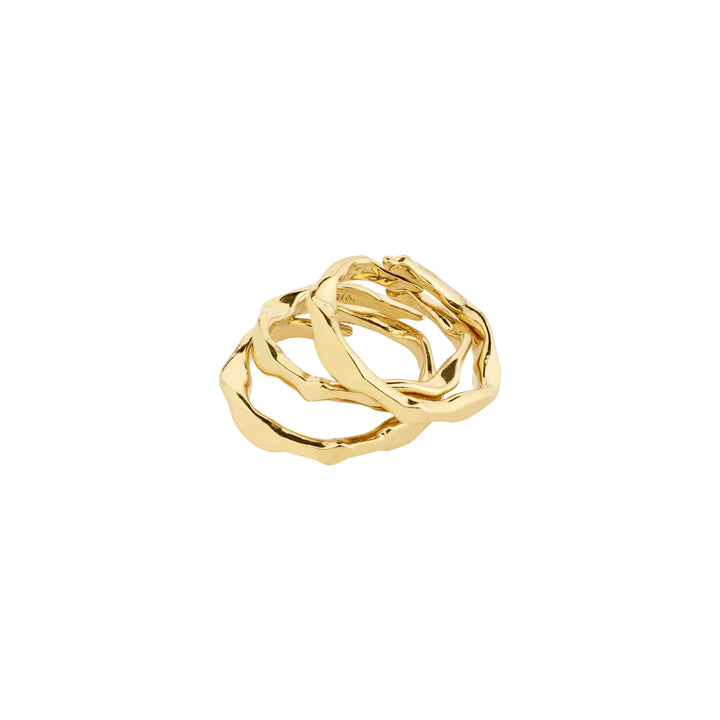 WYATT RING SET Jewelry PILGRIM GOLD PLATED 