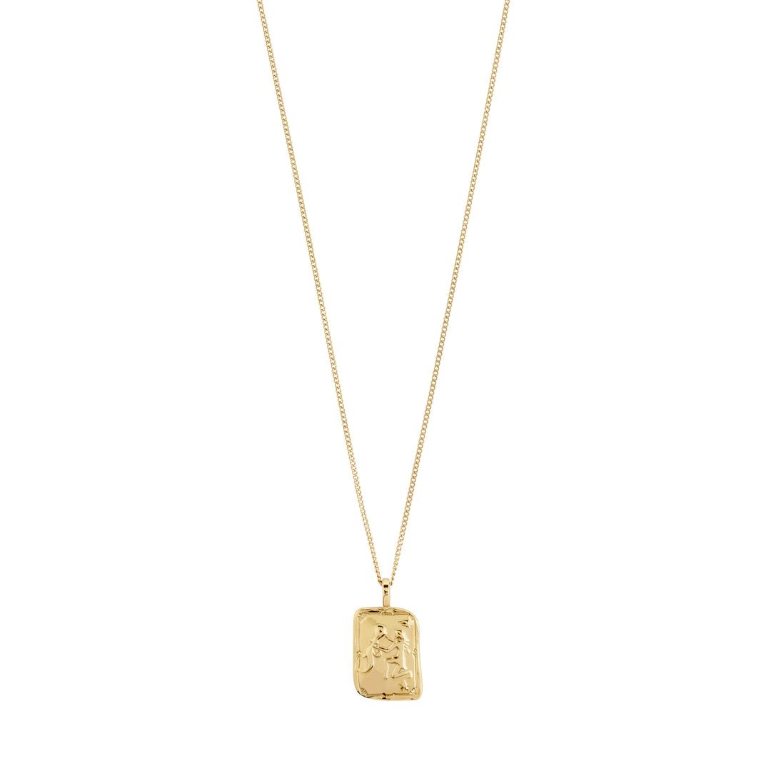 ZODIAC NECKLACE Jewelry PILGRIM GOLD PLATED AQUARIUS 