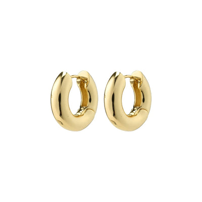 AICA CHUNKY HOOPS Jewelry PILGRIM GOLD PLATED 