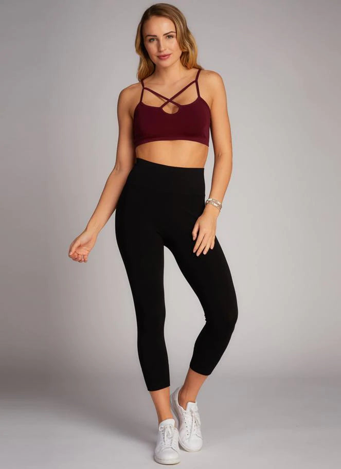 BAMBOO 3/4 HIGH WAISTED LEGGING Pants C'EST MOI 