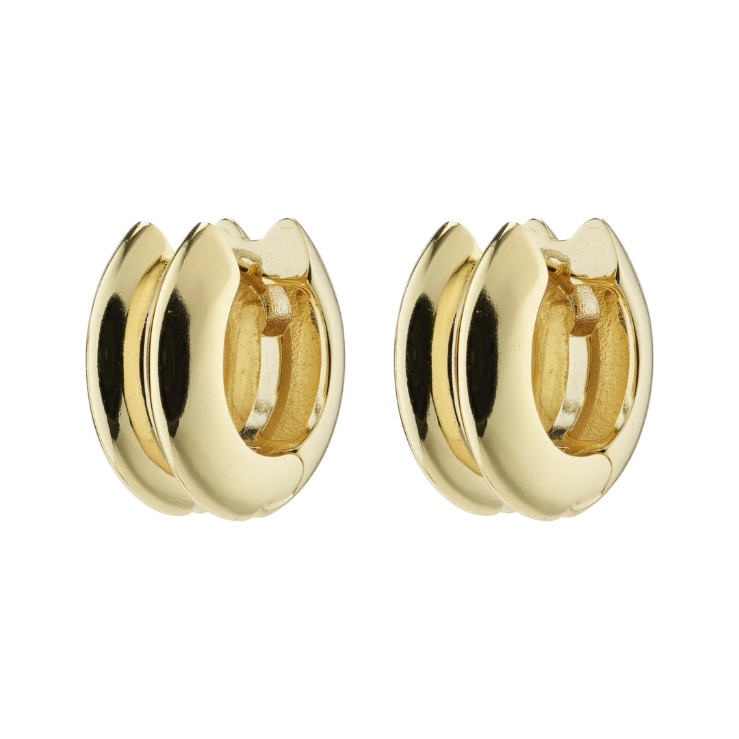 REFLECT HOOPS Jewelry PILGRIM GOLD PLATED 