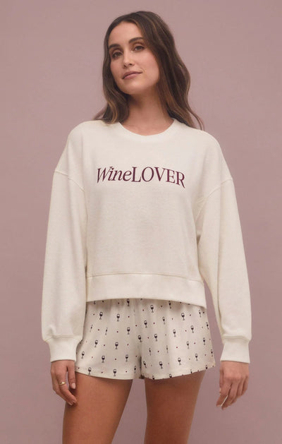 WINE LOVER TOP SWEATER Z SUPPLY 